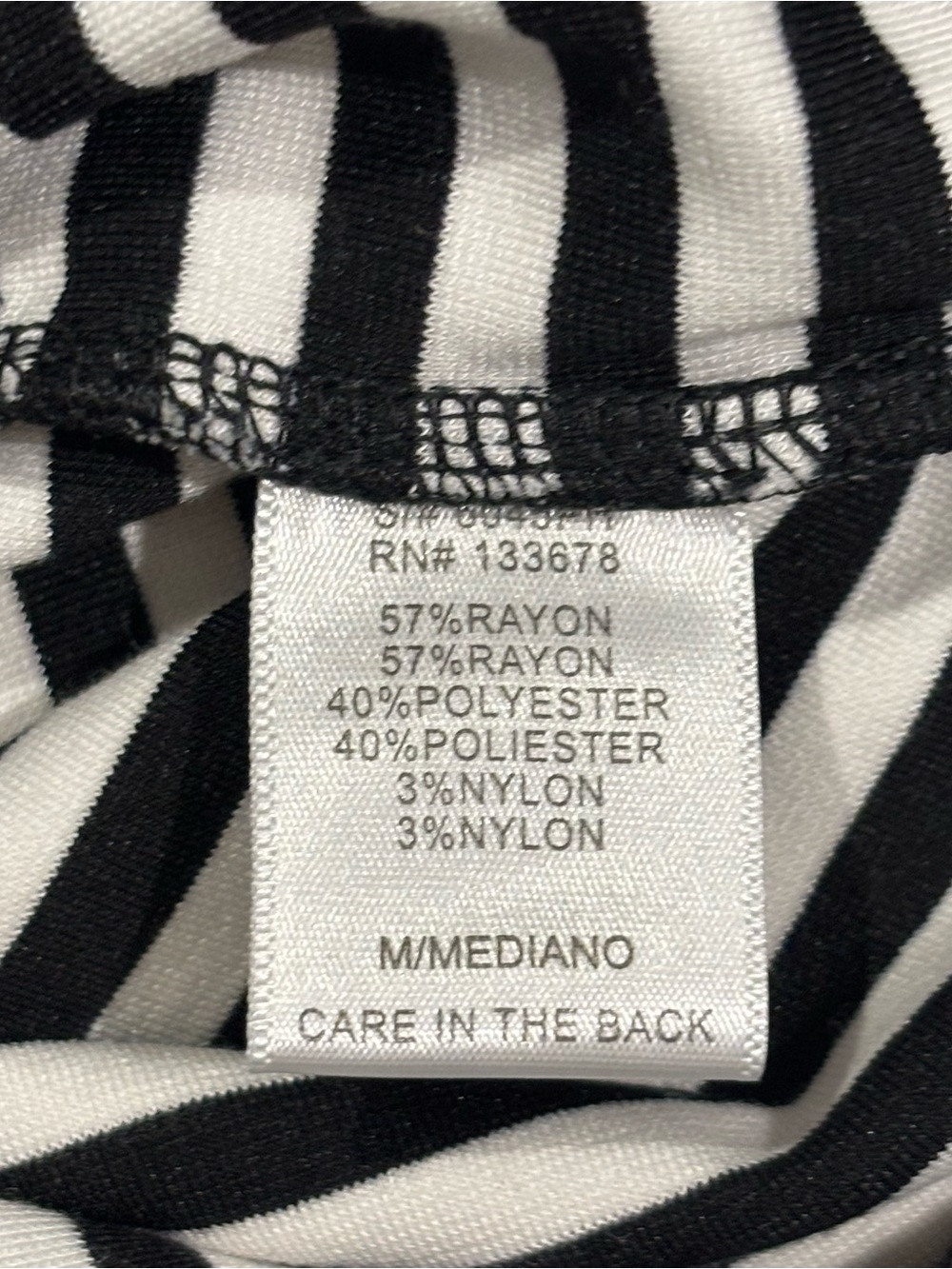Love Tree Black and White Striped Scallop-Hem High-Waist Shorts - Picture 5 of 7